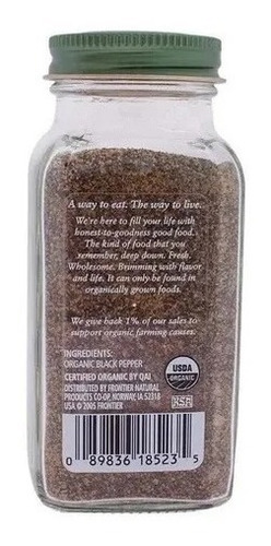 Simply Organic Pimienta Negra 65g Ntg Sfn