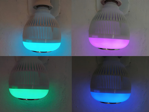 Lampada Bluetooth Led Caixa Som Music Rgb + Controle Remoto