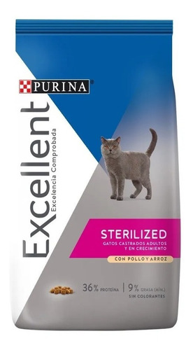 Excellent Sterilized Cat X 7.5kg Gato Adulto Castrado Nuska