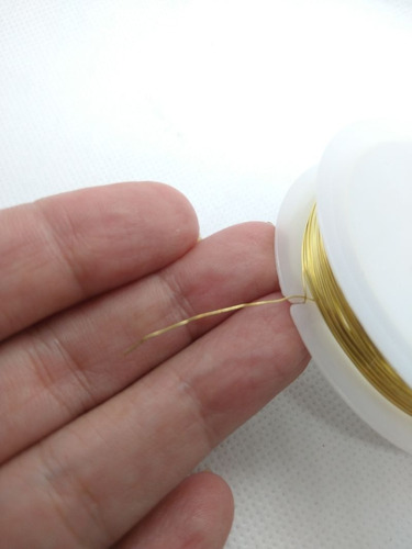 Imagem 2 de 5 de Arame Cabelo De Anjo Bijuteria Artesanato 0,30mm - 20 Metros