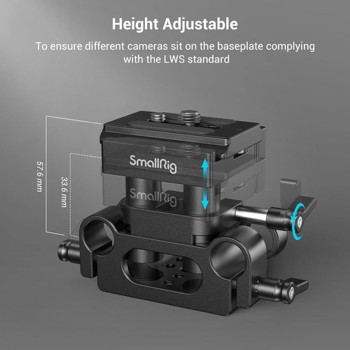 Sistema De Soporte De Riel Universal De 15 Mm Abrazader...