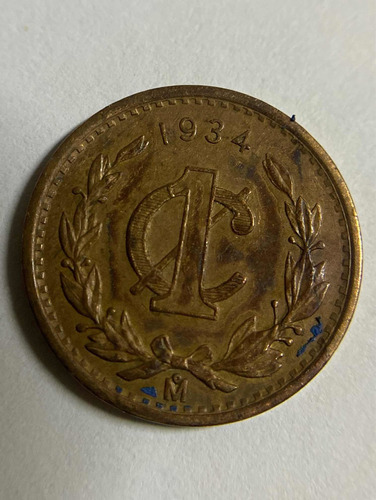 Moneda De Mexico De 1 Centavo De 1934 Envio Gratis