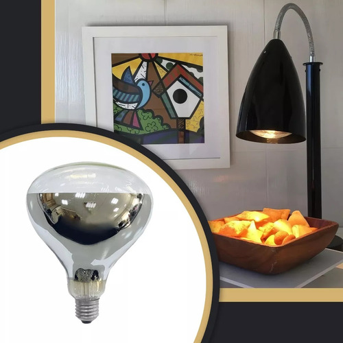 4 X Lâmpada Para Secagem De Tintas Pinturas Automotivas Luz Quente 127v