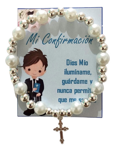 40 Pulseras Recuerdo Confirmación Niño