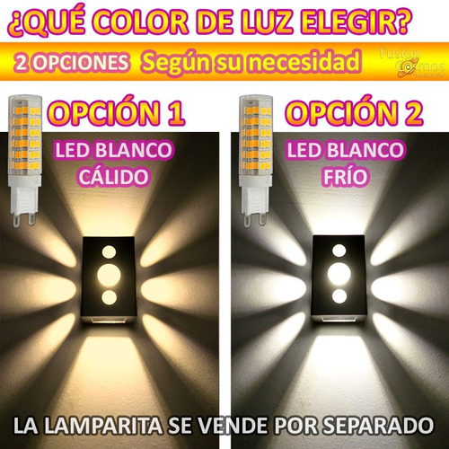 Imagen 8 de 10 de Difusor Aplique Bidireccional Efecto Rayo X Luz Indirecta X4