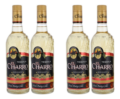 Pack De 2 Tequila El Charro Reposado Dos Botellas 750 Ml