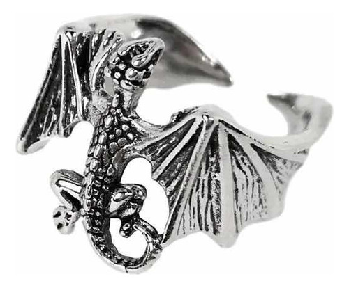 Anillo Regulable Dragón Anillos Unisex Rock Punk Novedad