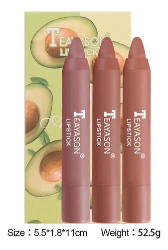 Lápiz Labial Mate De Larga Duración, Maquillaje Soft Crayon