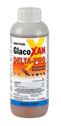 Glacoxan Delta Pro Cucarachas Mosquitos Pulgas X 1 L