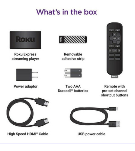 Imagen 2 de 5 de Roku Express Full Hd Ultima Version Streaming Netflix Youtub