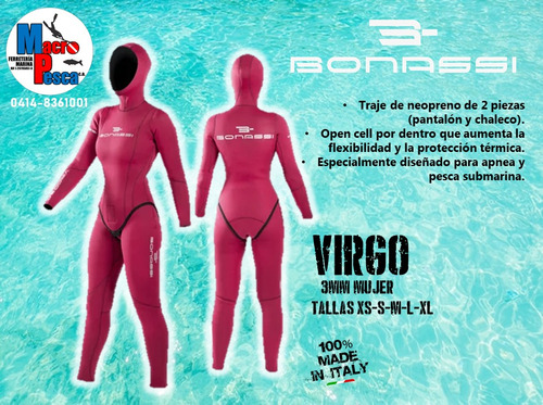 Traje Virgo Pesca Submarina Dama 