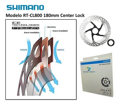 Disco Rotor Shimano Cl800 180mm Freno Center Lock X2und