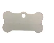 Comprar Chapitas Perros\u002Fgatos Sin Grabar Hueso Chico 54 U + Argollas