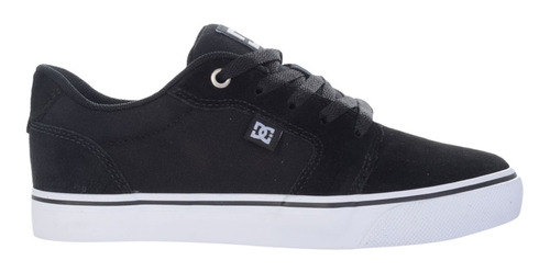 tenis dc anvil la preto e branco