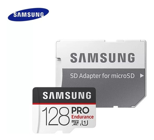Cartão De Memória Samsung Pro Endurance 128gb Adaptador Sd