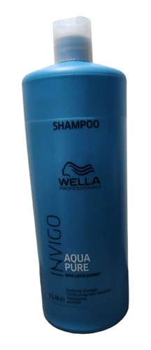 Shampoo Wella Invigo Aqua Pure 1000 Ml  Professionals
