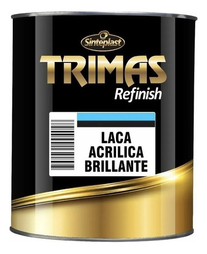 Laca Acrilica Automotriz Blanco Brillante Trimas 1 Litro