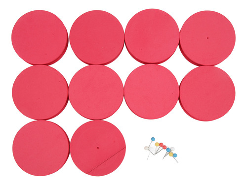 Bobina De Pesca De Espuma Rosa, 10 Bobinas Multiusos