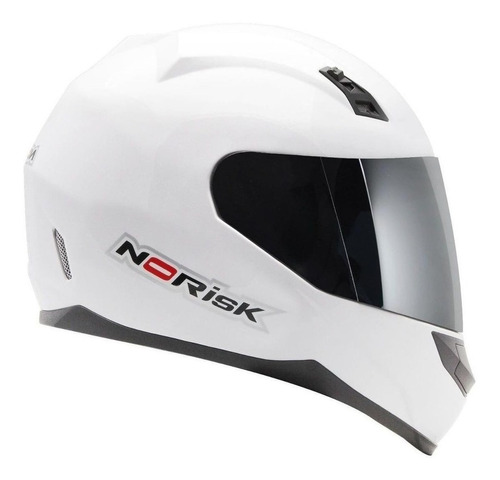 Capacete para moto  integral Norisk  FF391 Stunt  branco monocolor tamanho 58 