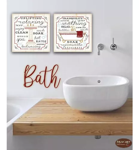 Cuadros decorativos para baño 🛁🚽🚿 - Amorcito decoración