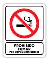 Comprar Señalamiento Prohibido Fumar Por Disposición Oficial 30x40