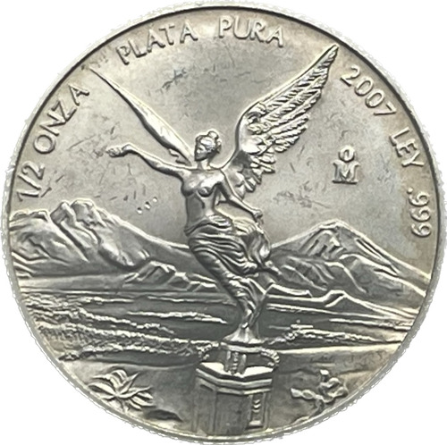 1/2 Onza 2007, Plata Pura, Serie Libertad