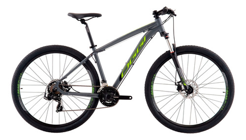 Bicicleta 29 Oggi Hacker Sport 2024 21v Cores Diversas Cor Grafite/verde Tamanho Do Quadro 19