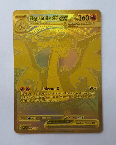 Carta Pokemon Mega Charizard X Ex Foil (130/094) | MercadoLivre