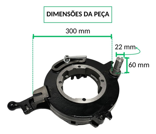 Cabeçote 2.1/2 A 4 Pol Rosqueadeira Re-4 Ferrari