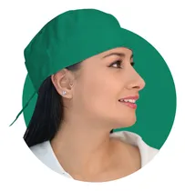 Comprar Gorro Quirurgico Antifluidos Ajustable Verde Lisa Unitalla