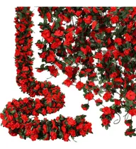 Comprar 2.5m Enredadera Artificiales Rosas Guirnaldas 5 Tiras