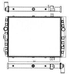 Radiador Agua Volkswagen/saveiro/ Gol/etc. 1987-1995 Dsl S/a