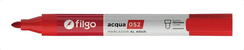 Marcador Al Agua Filgo Acqua 052 Caja X12 Unidades Color Rojo