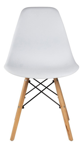 Cadeira de jantar Begônia Eames estrutura branco x 4 unidades