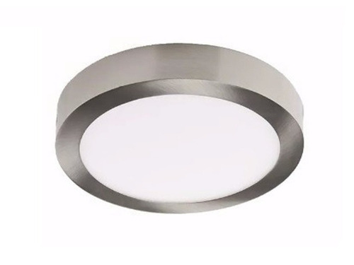 Plafon Panel Led Aplicar Acero 24w Techo Interior Circular