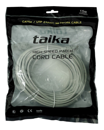 Cable De Red Ethernet Taika De 15 Metros Tk-pcg2415