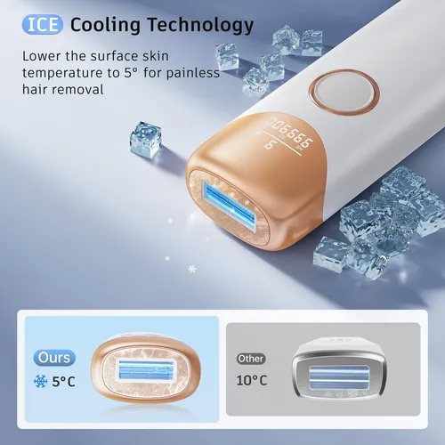Depilación Láser Ubroo 3 En 1 Ipl Con 5 Unidades Ice Cooling