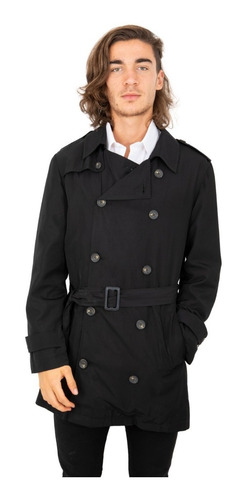 Imagen 4 de 4 de Piloto Trench Hombre Cruzado Impermeable Newman