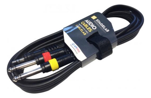 Cable Mini Plug Trs A 2x Plug Ts Stagelab Clm-pmp2