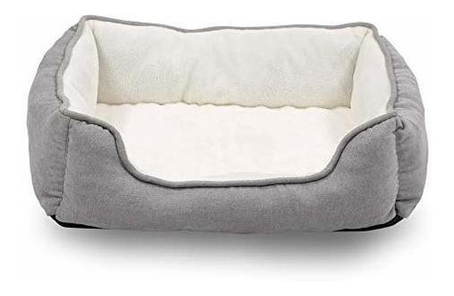 Cama Rectangular Para Mascotas, Gris, 25x21x8 