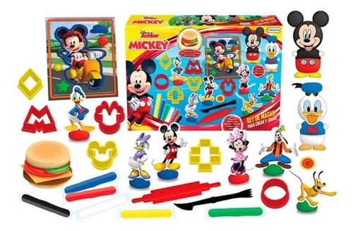 Set De Masas, Moldes Y Actividades Mickey Mouse 7661