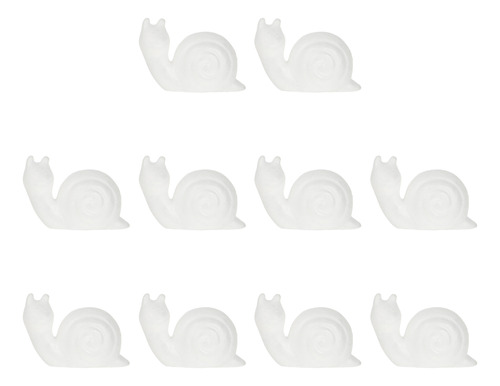 Minifigurita De Espuma Con Forma De Embrión De Caracol Blanc