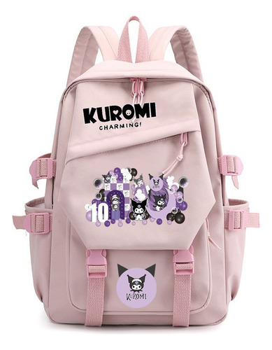 Js Mochila Escolar De Gran Capacidad Kuromi Melody