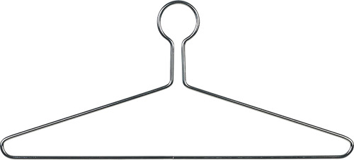 Percha Antirrobo Metal Cromado Para Traje 17  Largo X 3 16 