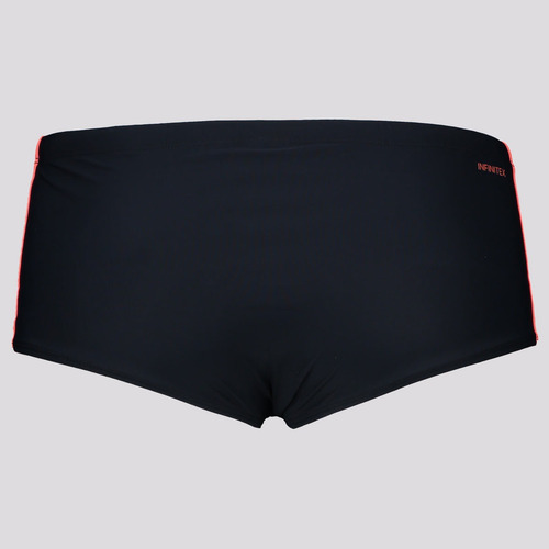 Sunga adidas 3 Listras Wide Preta E Vermelha