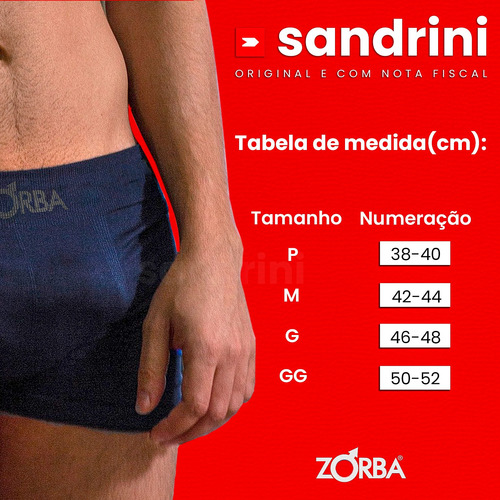 Kit 10 Cueca Boxer Algodão Sem Costura Box Atacado Zorba Box