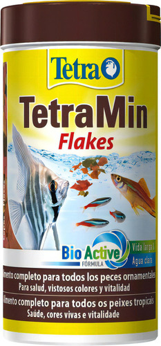 Tetra Tetramin Tropical Flakes 20g Alimento En Hojuelas Peces Acuario Formula Bioactive Larga Vida Agua Limpia. Dieta completa a base de Pescado, camarón y algas marinas Con Prebióticos y Proteína 47%
