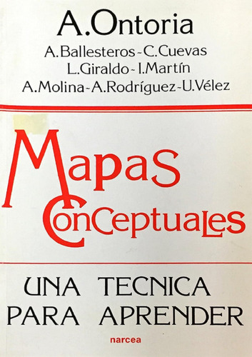Libro En Fisico Mapas Conceptuales Por A. Ontoria