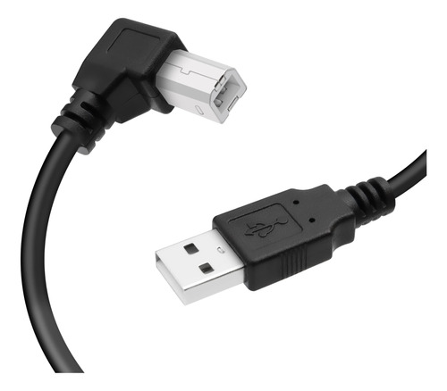 Yacsejao Cable De Impresora Usb De 90 Grados Usb 2.0 A Macho