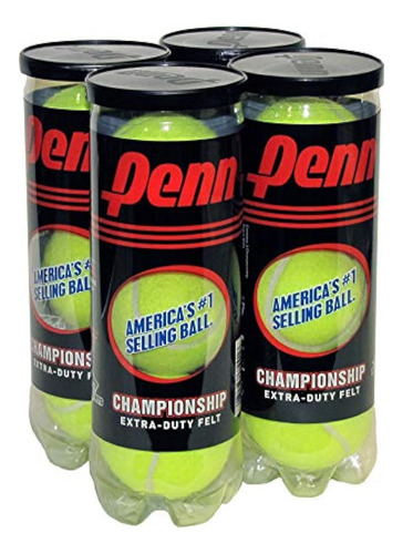 Pelotas De Tenis Penn Championship  4 Latas, 12 Pelotas